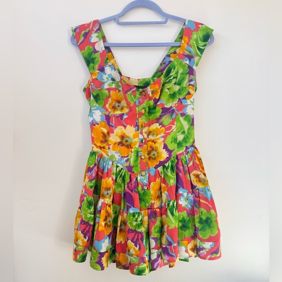 Floral Multicolored Vanessa Mooney Romper - Small - Picture 1 of 5